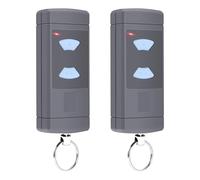 Lot de 2 émetteurs manuels compatibles avec Hörmann 868,3 MHz - Pour porte de garage Hörmann HSE2-868, HSM4-868, HS4-868, 2 canaux