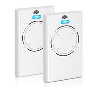 Lot de 2 émetteurs manuels de porte de garage 868 MHz compatibles avec télécommande de garage FAAC 4 canaux XT4 868 SLH LR, XT4 868 SLH, XT2 868 SLH, XT2 868 SLH LR, blanc