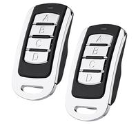 Lot de 2 émetteurs manuels pour Hörmann HSM4-868 HS(M) 2/4 HSE2-868 HS4-868 Compatible avec Marantec Digital D302 D304 et Berner BHS140 BHS121 BSH110