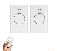 Lot de 2 émetteurs manuels pour ouvre-porte de garage 868 MHz Blanc | Télécommande de portail compatible avec télécommande FAAC Garage 2 canaux, XT4 868 SLH LR, XT4 868 SLH, XT2 868 SLH