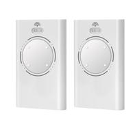 Lot de 2 émetteurs manuels pour ouvre-porte de garage 868 MHz compatibles avec télécommande de garage FAAC 4 canaux FAAC XT4 868 SLH LR, XT4 868 SLH, XT2 868 SLH, XT2 868 SLH LR, blanc
