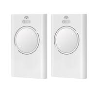 Lot de 2 émetteurs manuels pour ouvre-porte de garage 868 MHz compatibles avec télécommande de garage FAAC 2 canaux FAAC XT4 868 SLH LR, XT4 868 SLH, XT2 868 SLH, XT2 868 SLH LR, blanc