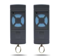 Lot de 2 émetteurs manuels pour porte de garage Hörmann HSE2-868, HSM4-868, HS4-868, compatible avec Hörmann Blue Buttons 868.3MHz Garage Télécommande Handset