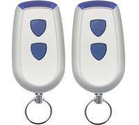 Lot de 2 émetteurs portatifs 433 MHz pour porte de garage compatible avec EA433 2KS, EA 433 4KS, EA 433 2KM Micro, RCU 433-2, RCU 433-4, T433-4, N00280