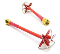 Lot de 2 émetteurs-récepteurs FPV 5,8 GHz RHCP RP-SMA (rouge)