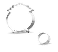 Lot de 2 emporte-pièces en acier inoxydable avec pièce d'or pour la Saint-Patrick 10,4 cm