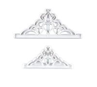 Lot de 2 emporte-pièces en forme de couronne de princesse pour décoration de gâteau, fournitures de fête d'anniversaire, design unique pour pâtisserie créative