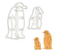 lot de 2 emporte-pièces pingouin (motifs: bébé pingouin et manchot empereur), 2 pièces