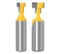 Lot de 2 emporte-pièces pour le travail du bois et les projets avec routeurs de verrouillage en acier