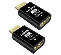 Lot de 2 émulateurs 4K HDMI EDID - Adaptateur pour Thunderbolt (Mini DisplayPort/DisplayPort) vers HDMI KVM Switch/Extender/Récepteur AV/Répartiteurs vidéo - Prend en charge 4K @ 60 Hz, 1080 @ 60 Hz