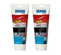 Lot de 2 enduits de rebouchage allégé pour trous et fissures importants Semin - intérieur - tube de 250 ml (115g)