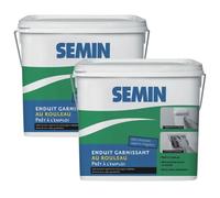 Lot de 2 enduits garnissant au rouleau pour la rénovation des supports très endommagés Semin - intérieur - seau de 10 kg