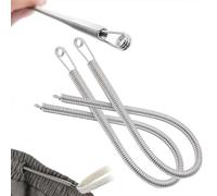 Lot de 2 enfile-aiguilles à ressort avec cordon de serrage - Pour enfiler facilement les cordons de serrage à capuche, vestes et pantalons