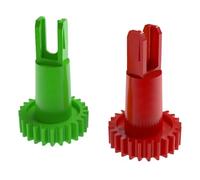 Lot de 2 engrenages encliquetables de qualité supérieure pour aspirateur robot ECOVACS DEEBOT OZMO 950/920/N5/N8 T5/T9/T8 - 1 engrenage rouge - 1 engrenage vert
