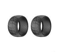 Lot de 2 enjoliveurs antidérapants en caoutchouc pour Worx pour Landroid M500 M700 S300 M1000, protections de pneus avant avec adhérence améliorée pour tondeuses à gazon robotiques