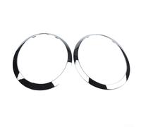 Lot de 2 enjoliveurs de phares argentés en ABS chromé, pour MINI Cooper F55 F56 F57 Hatchback Cabriolet 2014-2024