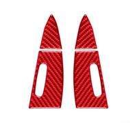 Lot de 2 enjoliveurs de porte arrière en fibre de carbone pour Porsche pour SUV CAYENNE Sport 2003-2010, finition noire ou rouge, imperméable et résistante aux rayures, mise à niveau intérieure