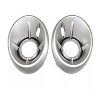 Lot de 2 enjoliveurs de rechange pour pare-chocs avant pour Mercedes GLA X156 2018-2020 en ABS résistant finition argentée