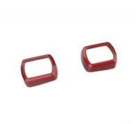 Lot de 2 enjoliveurs de tableau de bord pour console centrale - Cadre de charge sans fil - ABS brillant noir et rouge - Pour Toyota RAV4 2026-2027 (rouge)