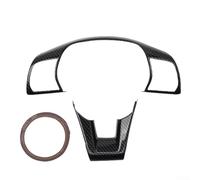 Lot de 2 enjoliveurs de volant en fibre de carbone pour Sonata 2015-2019 - Moulure intérieure en ABS résistant aux rayures