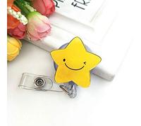 Lot de 2 enrouleurs de badge rétractables porte-badge d'identité avec clip de ceinture porte-badge de passage de porte mignon et tendance porte-clés cordon rétractable pour filles infirmières