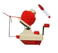 Lot de 2 enrouleurs de pelotes de fil à tricoter et crochet - Enrouleur de laine - 1 enrouleur de pelote de fil + 1 paire de ciseaux