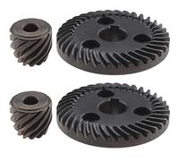 Lot de 2 ensembles de meuleuse d'angle à 36 dents 11 dents en spirale compatible avec Makita 9553-9555 9557 9558 Pièce de rechange