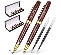 Lot de 2 ensembles de pasteur gravés avec boîtes de présentation et recharges d'encre, cadeaux de sobriété pour homme correcteur stylo stylo verset biblique stylo chrétien personnalisé cadeau pour l'église