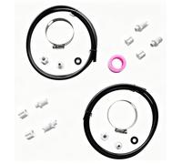 Lot de 2 ensembles de pièces de rechange pour chlorinateur Hayward CL220 CL200, comprend une pince de selle, un tube de tuyau, un clapet anti-retour et un raccord d'entrée pour réparation de piscine à