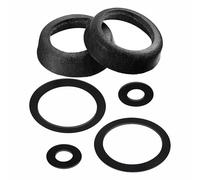 Lot de 2 ensembles de pièces de rechange pour pompe de jardin en cuir 75 - Noir - Pour pièces de rechange - Joint torique et manchon de piston