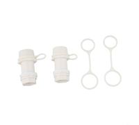 Lot de 2 ensembles de vidange de rechange pour glacière Igloo - Valve de vidange anti-fuite - Kit de vidange de bac à glace de 50 litres, 165 litres