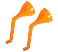 Lot de 2 Entonnoirs à Huile Orange en Abs pour Essence