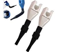Lot de 2 entonnoirs avec tuyau, entonnoir en plastique avec bec flexible extensible, entonnoir avec tamis pour voiture, essence, diesel, liquide de lave-glace, Adblue, eau, huile, carburant (blanc)