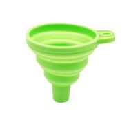 Lot de 2 entonnoirs colorés en silicone universel for moteur, lave-liquides, vidange d'huile ou d'essence, pliables, for voiture et usage domestique Pour Huile, BièRe, Transfert De Liquides(Green)