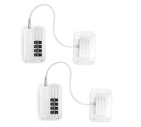 Lot De 2 Entrebailleur Fenetre Sans PerçAge, Fermeture Frigo Porte Universelle, Verrou De SéCurité Combiné Pour Porte, FenêTre, Armoire, Tiroir