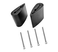 Lot de 2 entretoises de guidon de vélo en carbone pour guidon de vélo, réglage de la hauteur, entretoises ergonomiques en fibres de carbone