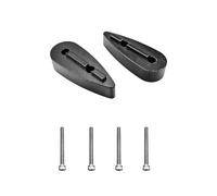 Lot de 2 entretoises de guidon de vélo en carbone pour guidon de vélo, réglage de la hauteur, entretoises ergonomiques en fibres de carbone