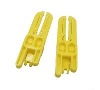 Lot de 2 entretoises de plaquettes de frein de vélo compatibles avec Magura-Caliper, blocs de transport ABS pour cyclisme, 1/2 pièces, jaune, 60 x 18 x 10 mm