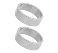 Lot de 2 entretoises de tige de vélo en alliage d'aluminium de rechange pour vélo de route et VTT - Entretoises de tige de fourche avant en alliage d'aluminium