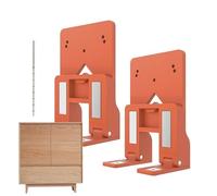 Lot de 2 entretoises magnétiques pour charnière de porte d'armoire - Outil d'alignement de porte - Design compact, dispositif de support de position de montage précis - Outil de guidage de perçage