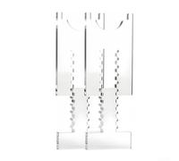 Lot de 2 entretoises murales transparentes pour meubles pour éviter de glisser contre les murs tout en réduisant les risques d'incendie et en maintenant l'esthétique de la décoration (207-6)