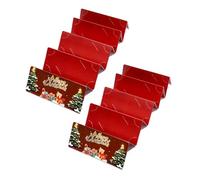 Lot de 2 enveloppes de Noël avec 10 compartiments - Organisateur d'argent - Porte-monnaie - Porte-monnaie - Pour cadeaux de Noël - Échange de vacances - Cartes cadeaux - Organisateur de rangement