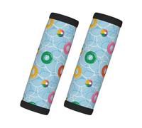 Lot de 2 enveloppes de poignée de bagage pour valise - Bouées de natation flottantes - Étiquettes d'identification pour valises, accessoires de voyage essentiels pour voler