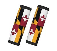 Lot de 2 enveloppes de poignée imprimées Drapeau du Maryland avec carte de contact pour valise, réfrigérateur, four, porte de voiture et haltère