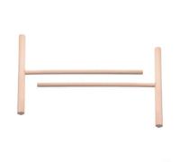 Lot de 2 épandeurs à crêpes en bois en forme de T pour une répartition uniforme de la pâte sur la plaque chauffante ou les ustensiles de cuisson