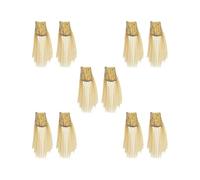 Lot de 2 épaulettes de chaîne à maillons pour uniforme de festival, fête, adolescent, argenté, 6 x 9 x 17,5 cm, 6x9x17.5cm, Plastique, comme description