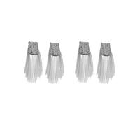 Lot de 2 épaulettes de chaîne à maillons pour uniforme de festival, fête, adolescent, argenté, 6 x 9 x 17,5 cm, 6x9x17.5cm, Plastique, comme description