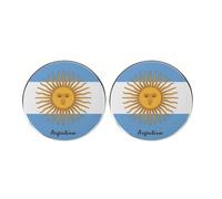 Lot de 2 épingles à boutons drapeau argentin avec soleil de mai, 3 cm en alliage pour souvenirs de voyage, cadeaux pour amis, fans et collectionneurs