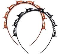 Lot de 2 épingles à cheveux à double frange - Serre-tête torsadé et clip - Outils de coiffure - Double couche - Accessoires de coiffure