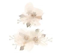 Lot de 2 épingles à cheveux avec perles pour cheveux pour filles - Accessoire de coiffure au design élégant pour mariée ou demoiselle d'honneur